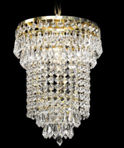 Eteisen lamppu moderni kristallilamppu Titania Sisustusstudio Vitriini