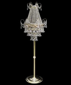 Lattiavalaisin kristallilamppu jalkalamppu Titania tsekki Sisustusstudio Vitriini
