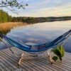Suuri ja kestävä puuvillainen riippumatto – mukava ja laadukas valintaa.