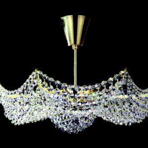 Kristallivalaisin 406– moderni ja elegantti aaltoileva kristallivalaisin