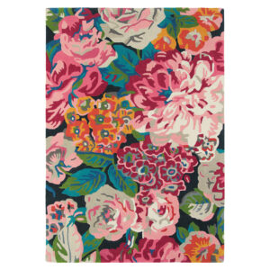 Villamatto Rose & Peony pinkki kukkamatto