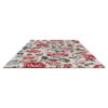 Laura Ashley Wendling Floral Poppy -kukkamatto, laadukas käsinkudottu villamatto eloisilla unikkokuvioilla.