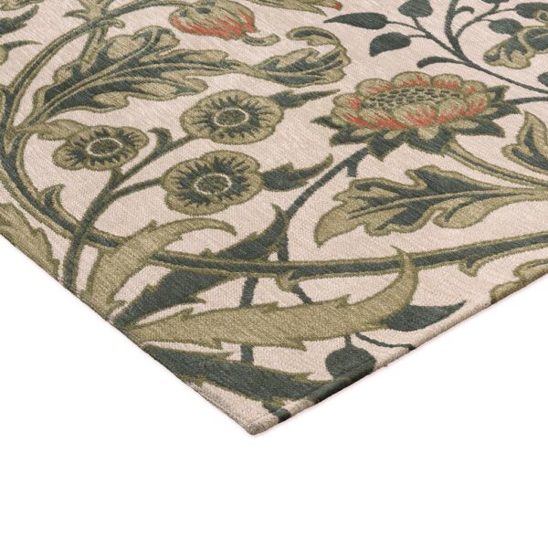William Morris Hyacinth -matto, klassinen kuviollinen kudottu villamatto