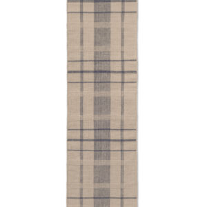 Käytävämatto Zona Denim Check – vastuullinen PET-matto sisä- ja ulkotiloihin