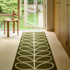Käytävämatto Orla Kiely Linear Stem Olive 70×300 cm